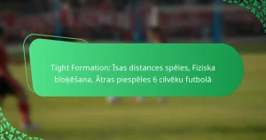 Tight Formation: Īsas distances spēles, Fiziska bloķēšana, Ātras piespēles 6 cilvēku futbolā