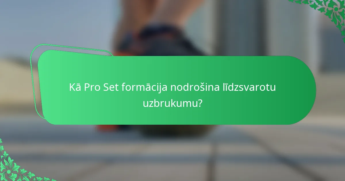Kā Pro Set formācija nodrošina līdzsvarotu uzbrukumu?